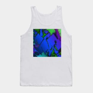 Colliding panels blue Tank Top